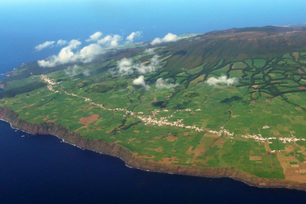 Azoren_Insel Terceira von oben